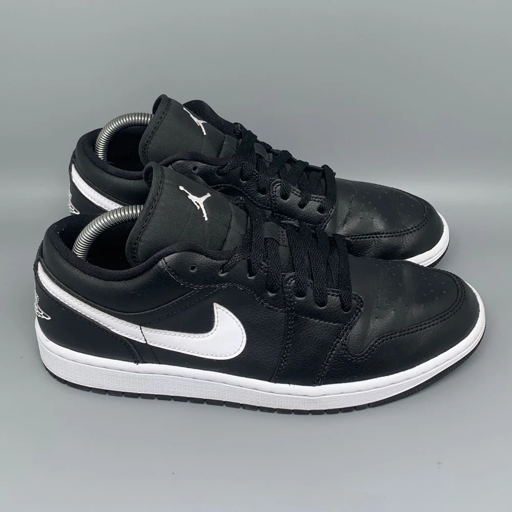 Jordan 1 Low Black White Basketball Shoes DV0990 001 Women’s‎ Sz 10